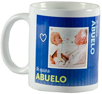Regalo personalizado para abuelos; taza personalizable con la foto que tú quieras. (Taza abuelo)