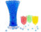 Risai Wasserkugeln, Kristall-Gel-Perlen, Perfekt für Hydrogel-Pflanzen, Vasenfüller Silikonkugeln Ungiftig Klare Gelee-Perlen, Wachsende Perlen, 600pcs, 10g