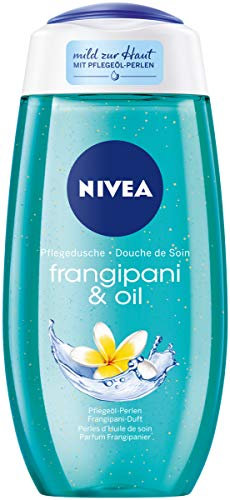NIVEA Pflegedusche Frangipani & Oil (250 ml), erfrischendes Duschgel mit wertvollen Ölperlen, verwöhnende Dusche mit dem zarten Duft der Frangipaniblüte