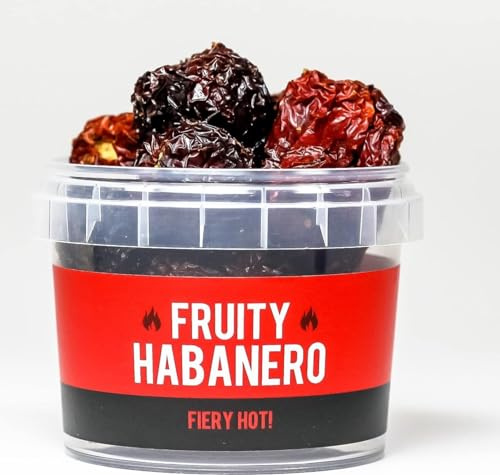 Spicentice Ltd Fruity Habanero! Warm Cayenne Pepper. 100% Pure Habanero Chillies. Gluten Free Spices, Sugar & Salt Free., SNT-FruityHabanero