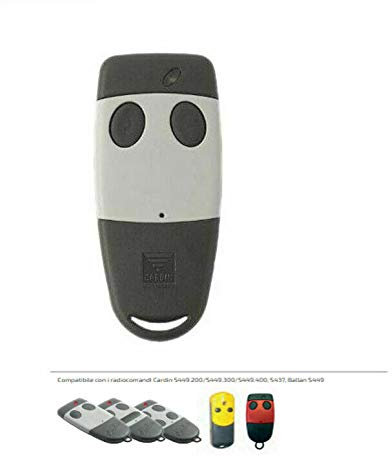 TELECOMANDO RADIOCOMANDO TRASMETTITORE CARDIN S449 TX2 QZ/2 ORIGINALE 433MHZ DFM