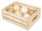 Le Toy Van - TV190 - Lernspiel für Kinder ab 2 Jahren, Schachtel mit 6 Holzeiern, Montessori-Spielzeug, ökologisches Spiel aus FSC-Holz und Farben auf Wasserbasis