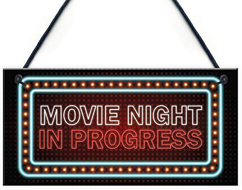 RED OCEAN Cartel de sala de cine con efecto neón, placa de noche de película, regalo de decoración del hogar
