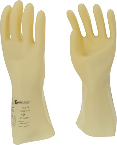 KS Tools 117.0050 - Guante de protección para electricista con aislamiento protector | talla 12 | clase 00 [500 V] | blanco
