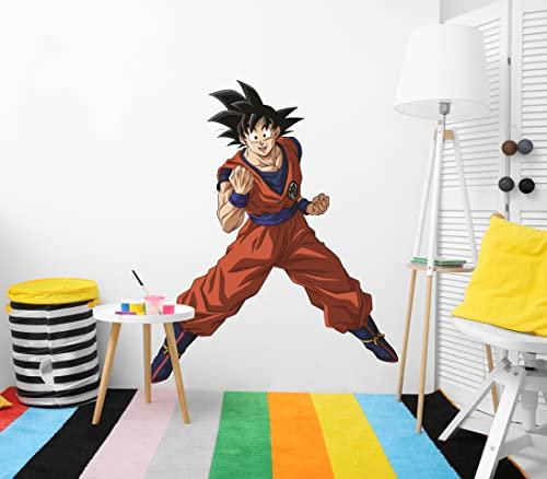 Oedim Wandaufkleber aus Vinyl, Größe Real Dragon Ball Super Goku, offizielles Produkt, 124 x 150 cm, Vinyl für Wände, DBS