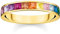 THOMAS SABO 2 Ring 925 Sterlingsilber, 750 Gelbgold Vergoldung TR2403-996-7