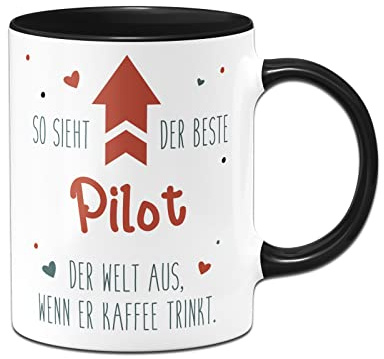 Tassenbrennerei Tasse mit Spruch - So Sieht der Beste ... der Welt aus, wenn er Kaffee trinkt - Kaffeetasse lustig als Geschenk für Kollegen, Kollegin