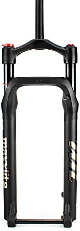 LHHL 26 Pouces VTT Électrique Fourche À Suspension Pneumatique 15x150mm Neige Plage Vélo Fourche Voyage 100mm Alliage D'Aluminium VTT Fourche 1-1/8