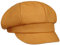 Mayser Uni Leinen Ballonmütze Schirmmütze Schildmütze Leinencap Damencap Damen - Made in The EU mit Schirm, Futter Sommer Frühling-Sommer - One Size gelb