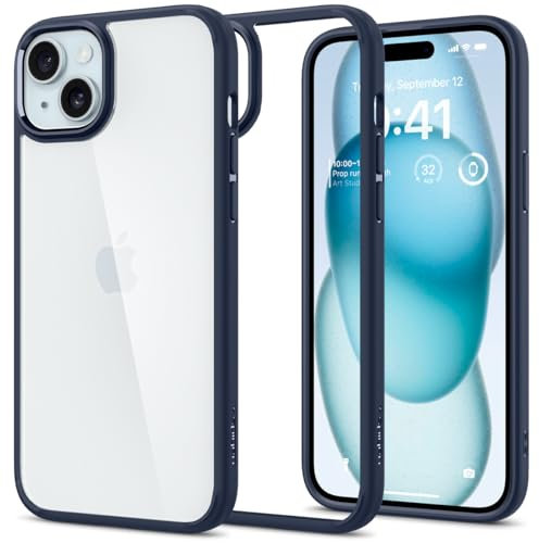 Spigen Ultra Hybrid Case Compatible with iPhone 15 Plus - Navy Blue