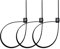 Squire Bike Locks STRAPLOK™ 10/400TR Triple Pack: Ultra-Lightweight Multi-Functional Zip-Tie Style Café Bike Locks with 10mm Stainless Steel Core, 450mm Length, 6 Keyed Alike Keys Included
