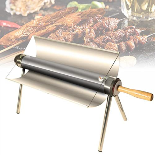 FENGSSLL Barbecue Portable, Cuisinière Solaire, Cuisinière Solaire, Barbecue De Cuisson en Métal en Acier Inoxydable sans Fumée, S'applique Au Camping Ou à La Randonnée