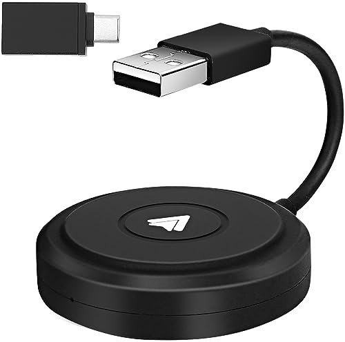 Wireless Android Auto Adapter, Android Auto Wireless Adapter Konvertiert Wired-Android Auto zu Wireless, Automatische Verbindung,5GHZ Hochgeschwindigkeitsübertragung,Übertragung ohne Verzögerung