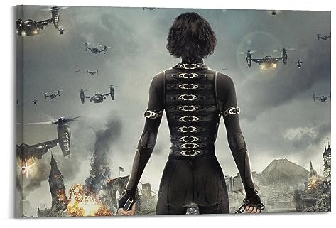 VZRSQZK Filmposter Resident Evil 5 Strafe, dekoratives Gemälde, Leinwand-Wandposter und Kunstdruck, modernes Familienschlafzimmer-Dekor-Poster, 20 x 30 cm