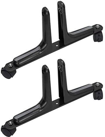 Raumteilerfüße, 2er-Set, Raumteiler-Bildschirmhalter, Breite, Beweglich, Mobilisiert, Aluminiumlegierung, Bildschirmtrennwandfüße, Halter mit Rollen, Halterung, Winkel (Schwarz)