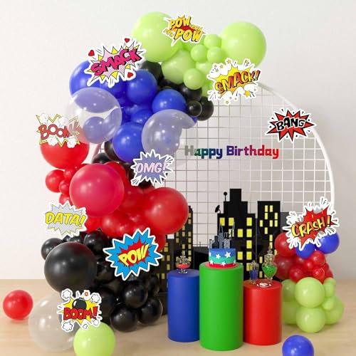 Geburtstags Mask Luftballons Dekorationen Mask Geburtstag Deko für Kinder Partyzubehör