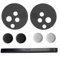 VicRole Black Controller Faceplate Cover for Meta Oculus Quest 2 VR Headset – Durable Replacement Disk Roundle Case with 2 Pairs Thumb Caps