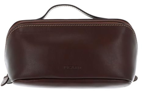 Picard Luis Kulturbeutel aus Rindsleder in der Farbe Kastanie, 13x24x13 cm, 7216636094