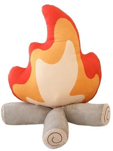 Peluche De Feu De Camp, Faux Bois De Chauffage, Simulation De Feu De Joie, Oreiller En Peluche Doux, Cadeau For Garçons, Filles, Adultes, Salle De Camping, Décoration De Cheminée ( Size : 30X27CM )