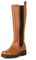 Amazon Essentials Stivali alti con soffietto Donna, Cammello, 40 EU