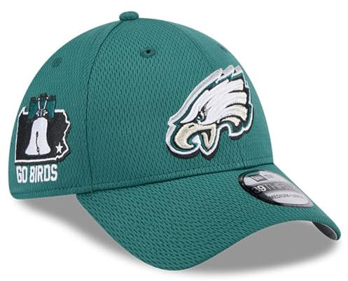New Era Herren NFL 2024 NFL Draft 39Thirty Flex Hat, Philadelphia Eagles, Grün, S/M