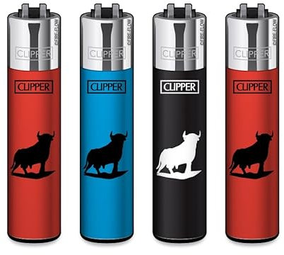 Clipper Feuerzeug 4er Set: (Toro Turistico Camapna)