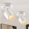 LED Deckenleuchte GU10 Schwenkbar, 1 Flammig Weiß Deckenstrahler Deckenspots, 2 Stück Strahler Spotlight Drehbar, Deckenlampe Spot für Wohnzimmer, Flur, Küche, Schlafzimmer (Ohne Leuchtmittel)