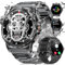 LIGE Montre Connectée Homme avec Fonction Téléphone pour Android iOS, 1,43 AMOLED Toujours Allumée,étanche 5 ATM/120+ Modes de Sport