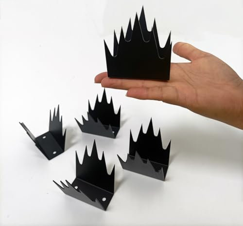 clous de clôture de sécurité, Lot de 12 pics anti-intrusion clous épineux anti-escalade, clous de clôture en métal, dispositif de clôture anti-escalade, protection de sécurité domestique