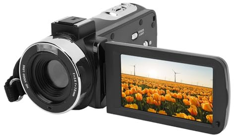 ASHATA Video Camera Camcorder Digital Camera Recorder, 2.7K 48MP 3.0 Inch Rotation Screen 16X Digital Zoom Camcorder Camera, Handheld DV Digital Camcorder for Travel