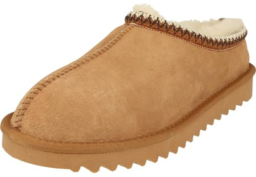 Piece of Mind 522-571 Damen Komfort Schuhe Hüttenschuhe Hausschuhe Leder Lammfell