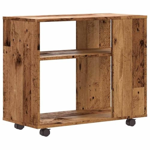 vidaXL Beistelltisch Altholz-Optik 70x35x55 cm Holzwerkstoff, Ablagetisch, Sofatisch, Lampentisch, Akzenttisch, Beistelltisch, Wohnzimmertisch