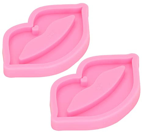 2Pcs Fondant Molds, Lip Shaped Lip Shape Silicone Molds, Silicone Fondant Molds Baking Lip Shape Silicone Molds Silicone Molds Flexible DIY Baking Molds for Chocolate Muffins