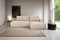 Kaiser Möbel - Ecksofa mit Schlaffunktion und Bettkasten - Eckcouch Groß, XXL, Big Sofa 300x190 cm - Sofa L Form, für Wohnizmmer, Dauerschläfer - Fabo, Boucle Stoff Quelle, Rechts, Hellbeige
