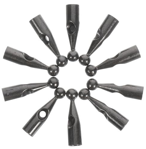 Veemoon Perles De Queue De Parapluie Métalliques 4Mm - Accessoires De Réparation Pour Parasol Et Parapluie - Embouts Robustes Pour Baleines - Lot De 10 Pièces