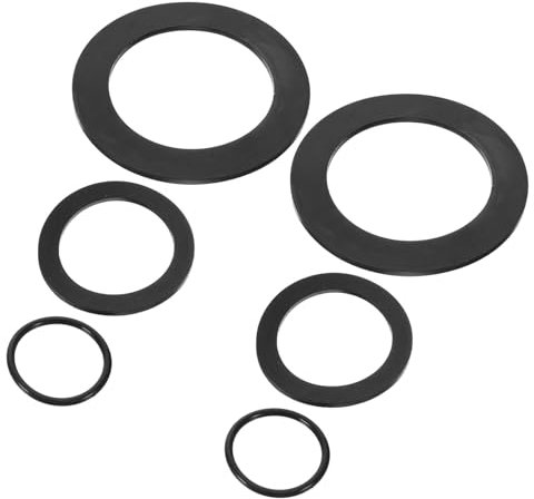 Cabilock 6Pièces Kit De Rondelles Caoutchouc Rondelles Plates Pour Éviers Vannes à Piston Et Filtres Pour Plomberie Et Isolation Électrique