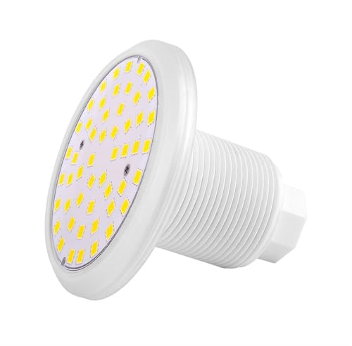 Éclairage de piscine, Lumière sous-marine 12 V basse tension colorée RVB en fibre de verre for piscine, extérieur, plein air, plastique ABS, lumière sous-marine for baignoire ,Compatibilité(blanc)