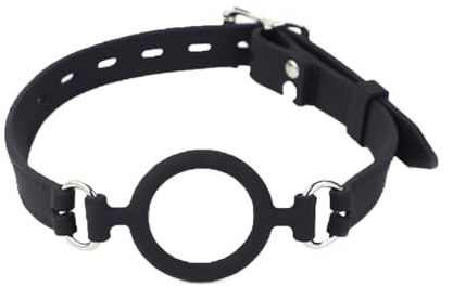 Silikon-Mundknebel - softe Mundfessel für Frauen und Männer，Silikon-Ringknebel，Mundsperre in Ringform，Bondage Ballknebel，Knebel Mundknebel，Verstellbar BDSM Knebel für Frauen Männer，Sex spielzeug