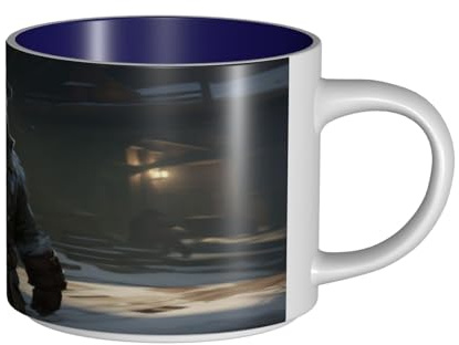 Yeti Warrior Ceramic Mug, Large Cpacity Coffee Mugs for Women for Office, Home