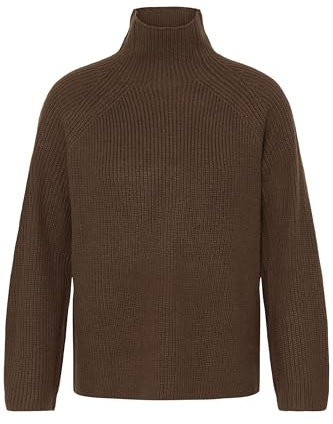OXMO OXNelly Damen Pullover Grobstrickpullover Rundhals-Ausschnitt