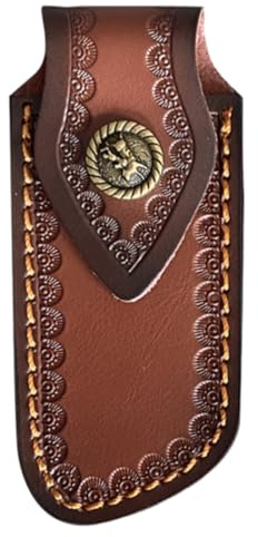 ZYOMVUN Fodero Coltello, Custodia per Coltelli Pieghevole Fondina, Custodia Universale da Cintura, Fodero in Pelle Portatile per Forbici da Potatura o Outdoor, per viaggi, campeggio