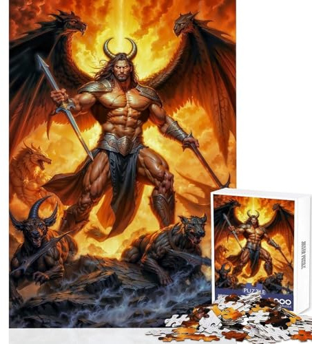 1000 Pieces Jigsaw Puzzles for Teenagers The Devil Jigsaw 1000 Pieces Toy Wall Decor Great Gifts And Toys Improve Memory (38x52cm)