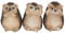 Nemesis Now DREI Weise Igel Figur 8.5cm braun