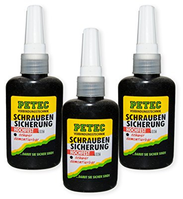 Petec_bundle 3X PETEC SCHRAUBENSICHERUNG HOCHFEST Kleber 50 G 92050