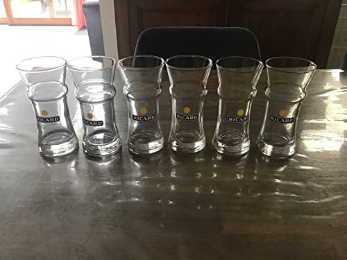 RICARD Rare boîte 6 Verres Tube gagnere Soleil Neuf