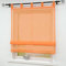 Joyswahl Raffrollo Voile Raffgardinen mit Schlaufen Sophia Schlaufenrollo BxH 120x140cm Orange 1er Pack