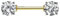 Piercingfaktor Brustpiercing Brustwarzen Intimpiercing Nippelpiercing Barbell Intim Nippel Brust Piercing Schmuck Tribal Doppel Kristall Kugel 12mm Gold Clear