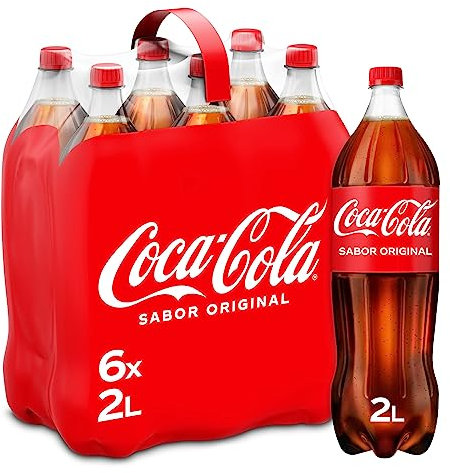 Coca-Cola Sabor Original - Refresco de cola - Pack 6 botellas 2 L
