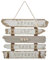 Atmosphera - Déco Murale Eté - Bois - 36x32-5 cm - Blanc