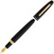 Esterbrook E176-M E176 Estie Ebony Oversized Füllfederhalter aus Acryl mit vergoldeten Beschlägen,,Federstärke Medium Estie Estie Oversize schwarz 133,8 mm länge